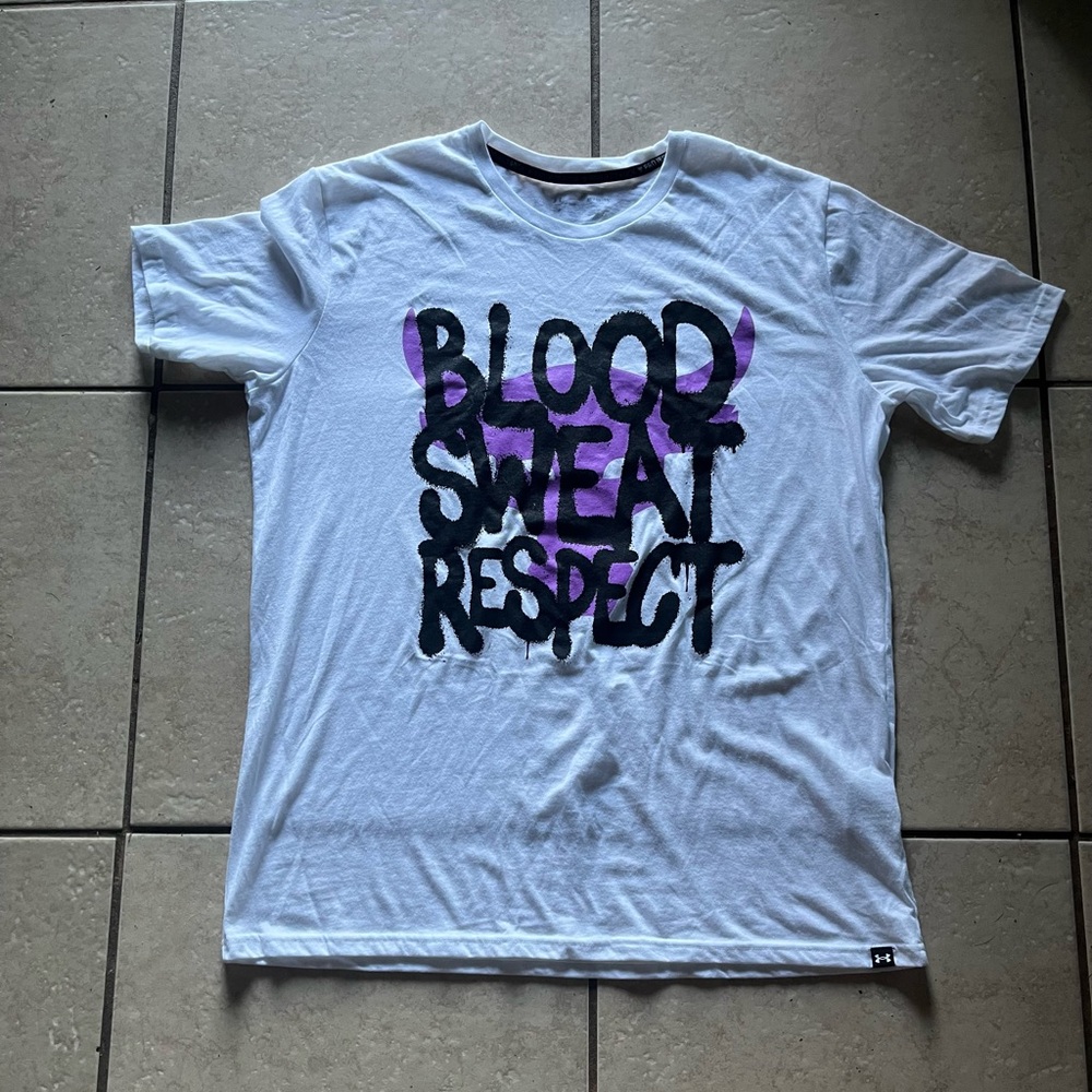 Under Armour Project Rock Blood Sweat Respect Payoff  XL  T-shirt